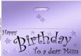 Large DL Birthday Mum quick Cut and Fold Card