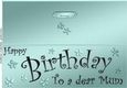 Large DL Birthday Mum quick Cut and Fold Card