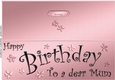 Large DL Birthday Mum quick Cut and Fold Card