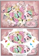A5 Get Well Soon Flowers & Butterflies Scallop Corners and Pyramage