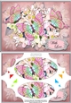 A5 With Love Flowers & Butterflies Scallop Corners and Pyramage