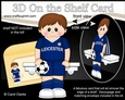 3D On the Shelf Card Kit - Little Footballer Isidro plays for Leicester