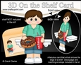 3D On the Shelf Card Kit - Cute Teen Boy Darell has a Donut & Cola