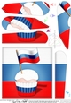 Flying the Flag Russia Fan Pyramage Topper