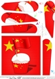 Flying the Flag China Fan Pyramage Topper