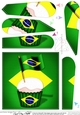 Flying the Flag Brazil Fan Pyramage Topper