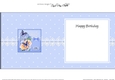 Birthday Butterflies, Flowers & Pearls Birdcage square landscape insert