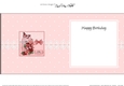 Birthday Butterflies, Violas & Pearls Birdcage square landscape insert