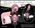 3D On the Shelf Card Kit - Young Lady Miyata Rides her Motorbike