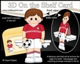 3D On the Shelf Card Kit - Little Footballer Tyron plays for Manchester