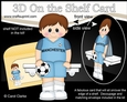3D On the Shelf Card Kit - Little Footballer Jae plays for Manchester