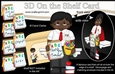 3D On the Shelf Card Kit - Little Ethnic Teacher Mr Harris