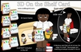 3D On the Shelf Card Kit - Little Ethnic Teacher Miss Smith