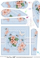A Touch of Elegance Pretty Violas Pearls and Lace Fan Pyramage Topper