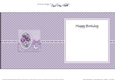 A Touch of Elegance Pretty Violas Pearls and Lace square landscape insert