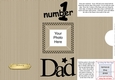 Add a Photo DL Card - NUMBER 1 DAD with easy fold frame
