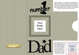 Add a Photo DL Card - NUMBER 1 DAD with easy fold frame