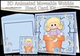 3D Animated Moveable Wobble Head Card Kit - Flower Pot Friends Little Fairy Blossom