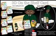 3D On the Shelf Card Kit - Cute Little Ethnic Schoolboy Malik