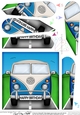 Fun Camper Van Bithday Fan Pyramage Topper