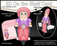 3D On the Shelf Card Kit - Old Lady Gilma Rides her Motor Scooter
