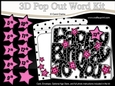 3D Happy Birthday TO YOU Stars with Ages 5 to 13 Pop Out Word Card