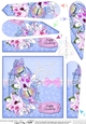 Birthday Butterflies, Pretty Flowers & Pearls Birdcage Fan Pyramage Topper