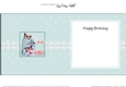 Birthday Butterflies, Spring Flowers & Pearls Birdcage square landscape insert