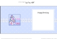 Birthday Butterflies, Pretty Flowers & Pearls Birdcage square landscape insert
