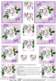 Clematis and Lace Twisted Pyramage sheet