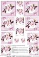 Clematis and Lace Twisted Pyramage sheet