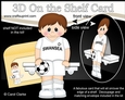 3D On the Shelf Card Kit - Little Footballer Jeffrey plays for Swansea