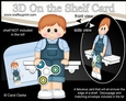 3D On the Shelf Card Kit - Cute Little Toddler Ajax has a Fidget Spinner