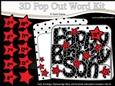 3D Happy Birthday SON Stars with Ages 5 to 13 Pop Out Word Card
