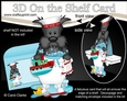 3D On the Shelf Card Kit - Bathtub Buddies - Little Scottie Dog Hamish has a Bubble Bath