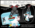 3D On the Shelf Card Kit - Bathtub Buddies - Little Scottie Dog Maisie has a Bubble Bath