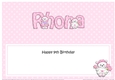 Large DL 9th Birthday RHONA insert