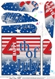 4th July Independence Day Fan Pyramage Topper