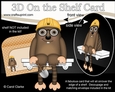 3D On the Shelf Card Kit - Cute Little McDoug Mole