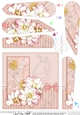A Touch of Elegance Flowers Pearls and Lace Fan Pyramage Topper