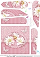 A Touch of Elegance Flowers Pearls and Lace Fan Pyramage Topper
