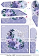 A Touch of Elegance Spring Flowers Pearls and Lace Fan Pyramage Topper