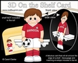 3D On the Shelf Card Kit - Little Footballer Jaysen plays for Swindon