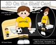 3D On the Shelf Card Kit - Little Footballer Cornell plays for Watford