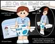 3D On the Shelf Card Kit - Cute Little Boy Tomas has a Fidget Cube