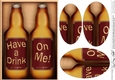 A5 HAVE A BEER ON ME! Beer Gift Set Oval Pyramage Topper
