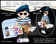 3D On the Shelf Card Kit - Little Artist Jaques is painting En Plein Air