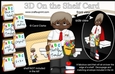 3D On the Shelf Card Kit - Little Ethnic Teacher Mr Thomas