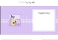 Birthday Butterflies, Pretty Flowers & Pearls Birdcage square landscape insert
