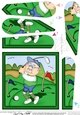 Old Man Bert plays Golf Fan Pyramage Topper